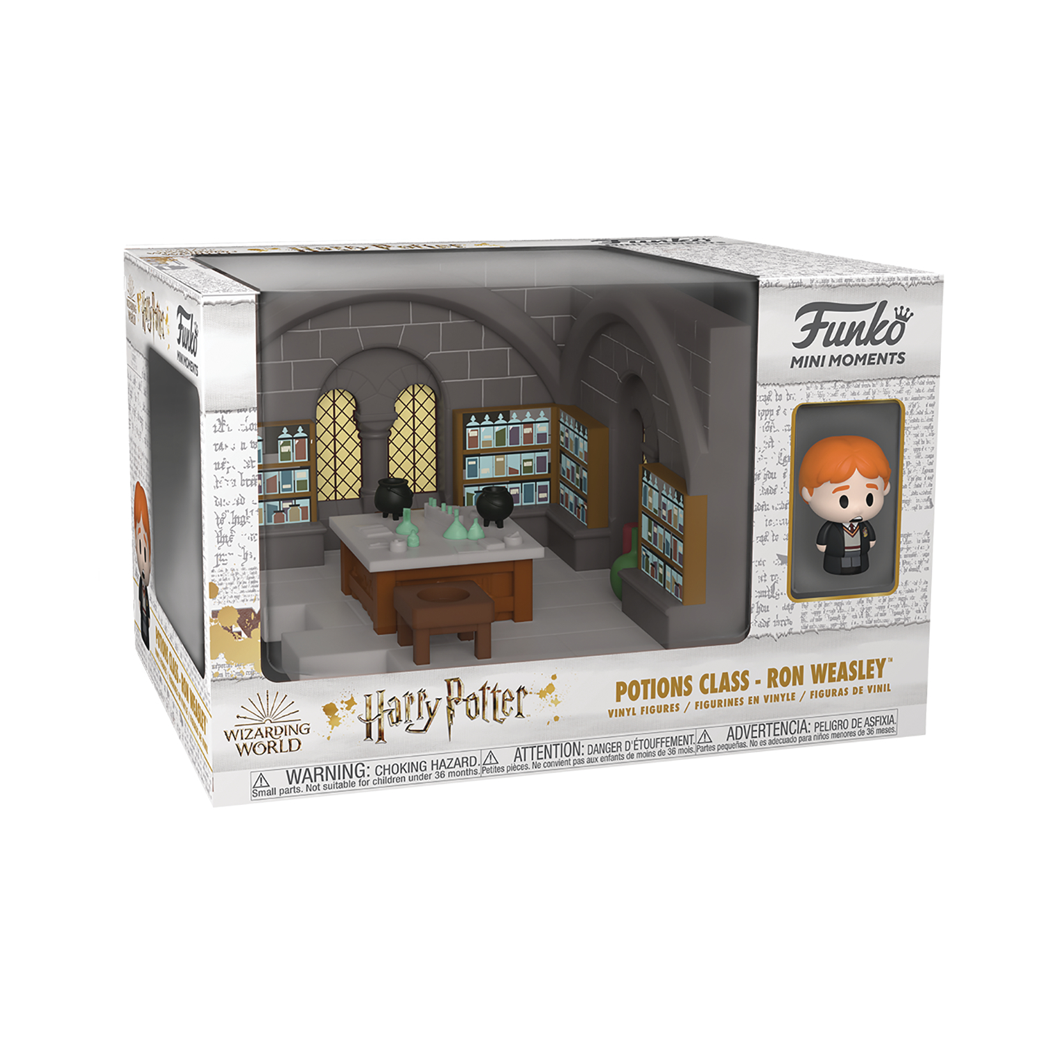 Funko Mini Moments: Harry Potter Anniversary Potions Class w/ Ron Weasley Mini Pop! Figure