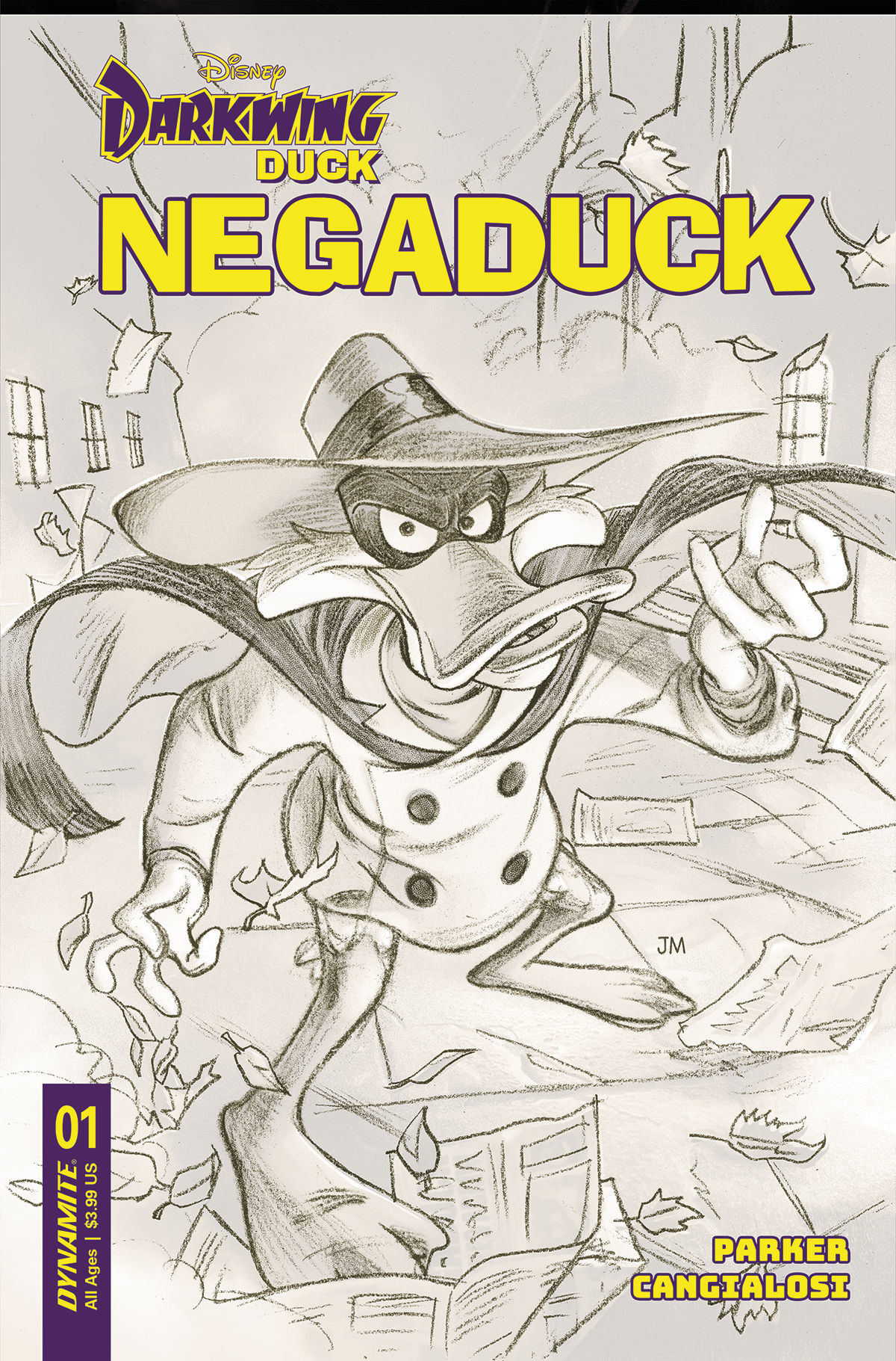 Negaduck #1 Cover L 1 for 15 Incentive Middleton Pencil