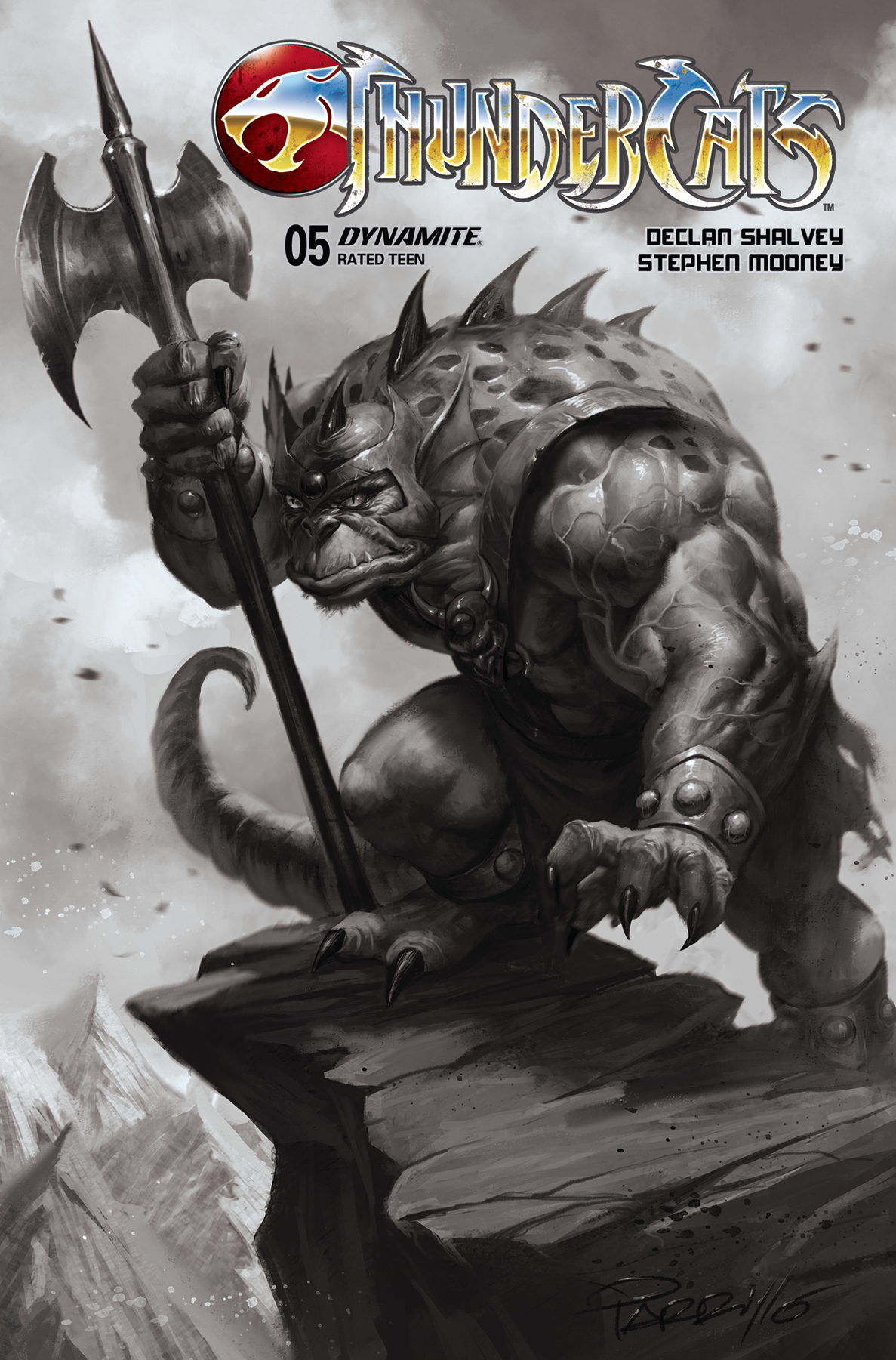 Thundercats #5 Cover O 15 Copy Incentive Parrillo Black & White