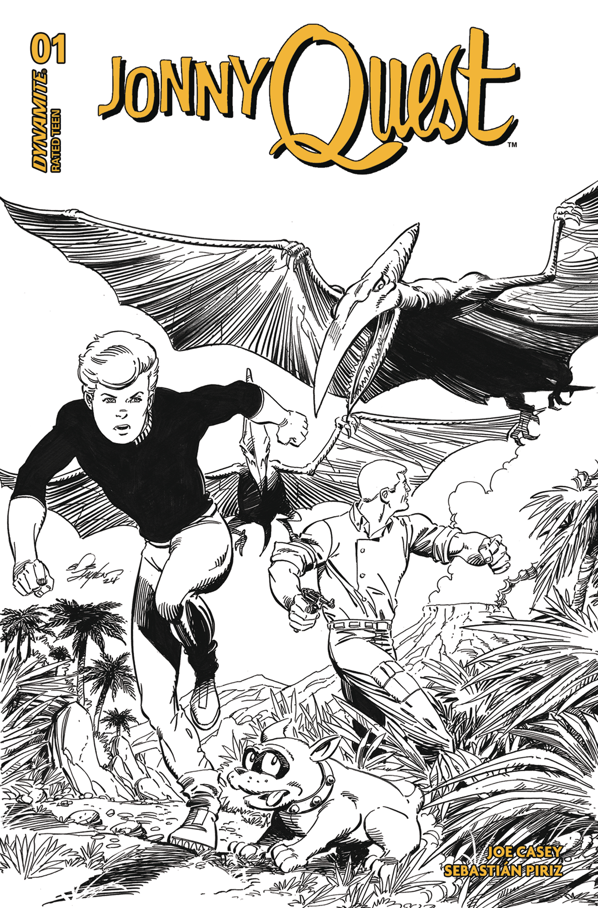 Jonny Quest #1 Cover N 1 for 10 Incentive Layton Line Art