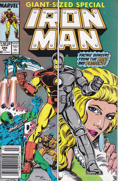 Iron Man #244 [Newsstand]-Near Mint (9.2 - 9.8)