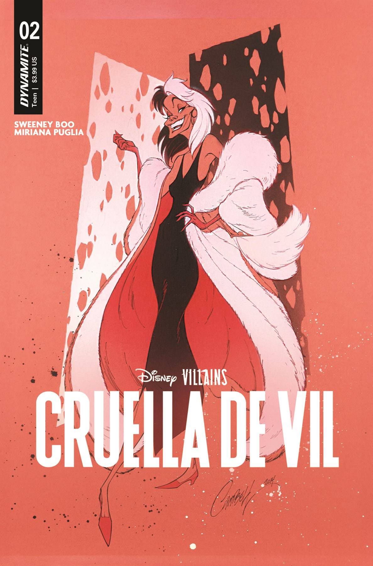 Disney Villains Cruella de Vil #2 Cover I Last Call Campbell Original