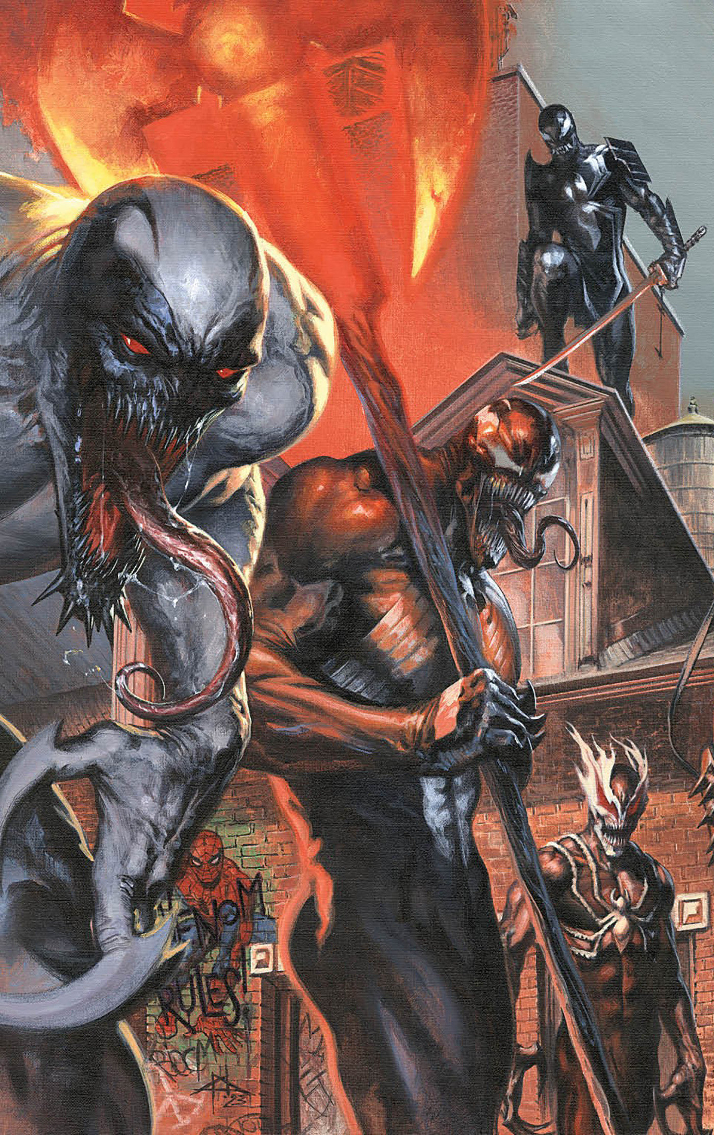 Death of the Venomverse #3 1 for 50 Incentive Gabriele Dell'Otto Virgin Connecting Variant