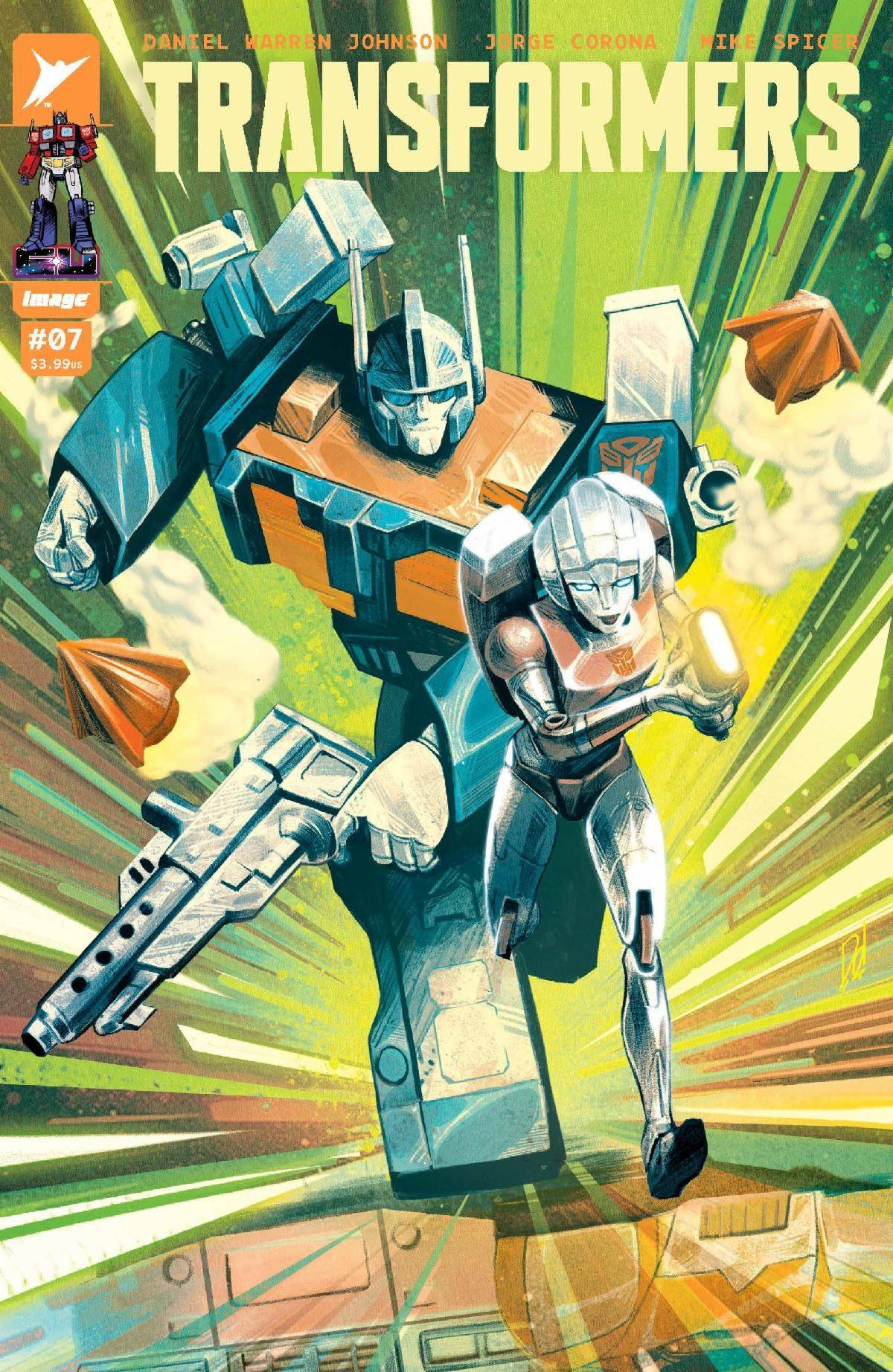 Transformers #7 Cover F 1 for 100 Incentive Mike Del Mundo Variant