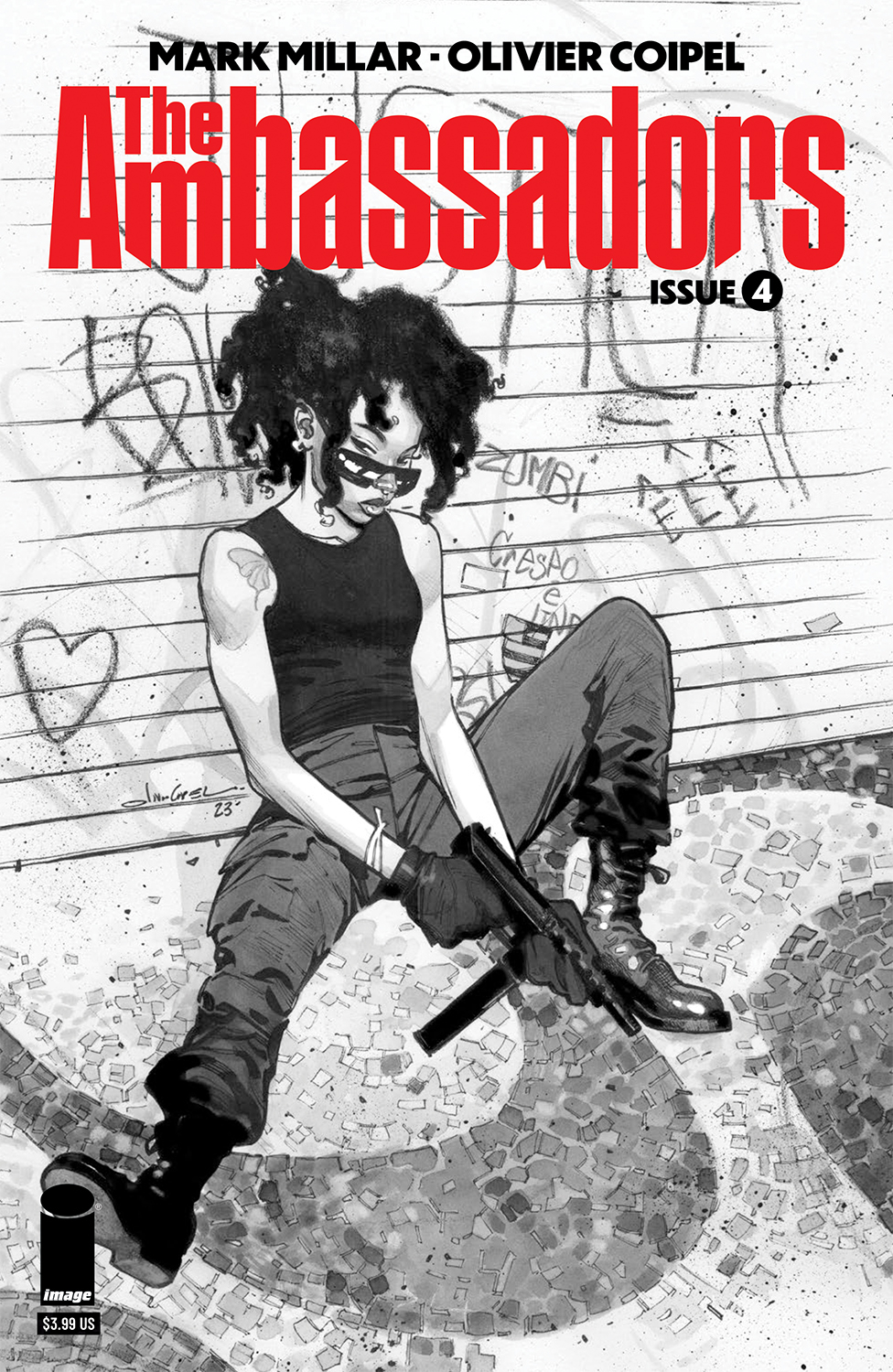 Ambassadors #4 Cover B Coipel Black & White (Mature) (Of 6)