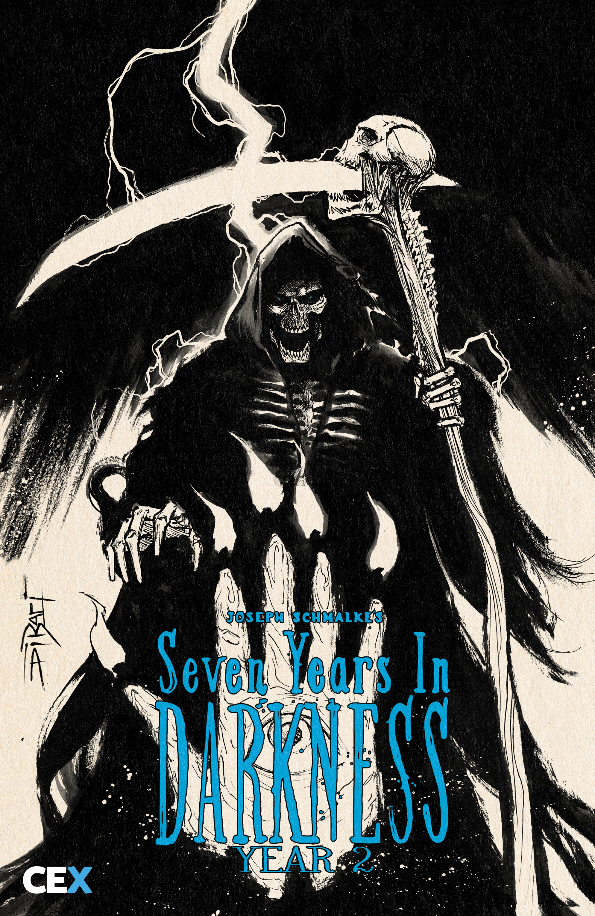 Seven Years in Darkness Year Two #3 Cover C 1 for 10 Incentive Christian Dibari Card Stock Variant (Of 4)