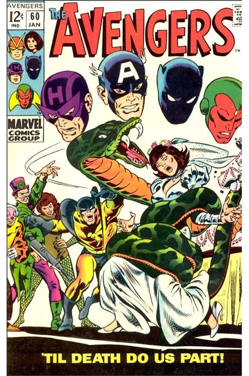 Avengers Volume 1 (1963) #60 Wedding of Hank Pym & Janet Van Dyne