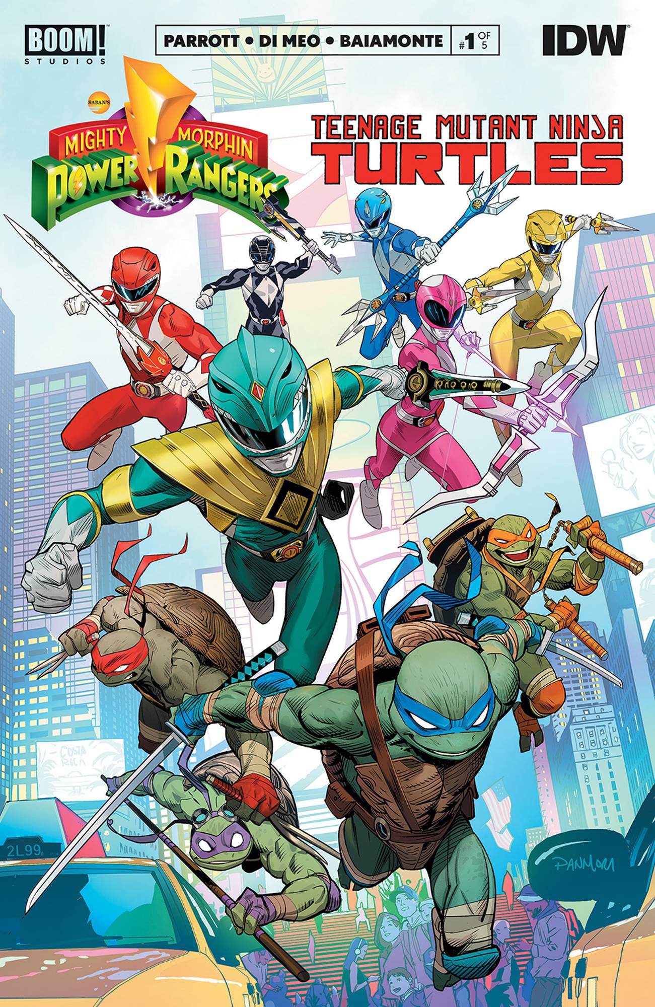 Power Rangers Teenage Mutant Ninja Turtles #1 Cover A Mora