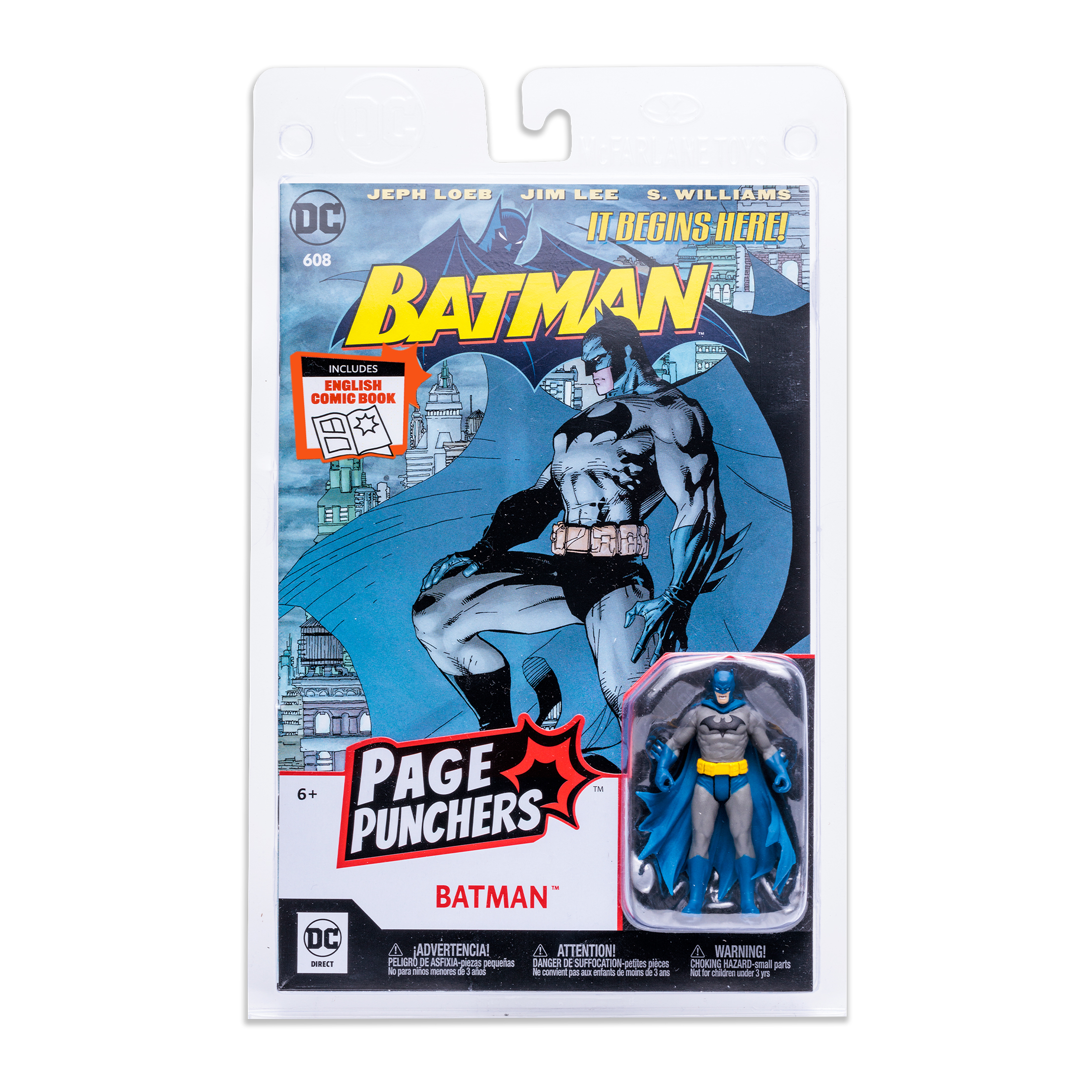 DC Direct Wave 1 Batman Hush 3 Inch Action Figure W/comic Case
