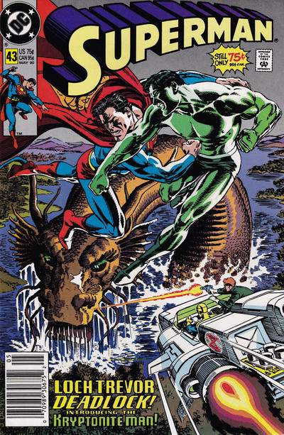 Superman #43 [Newsstand]-Fine (5.5 – 7) 1987