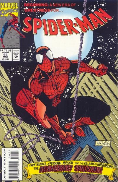 Spider-Man #44 [Newsstand]-Very Fine 