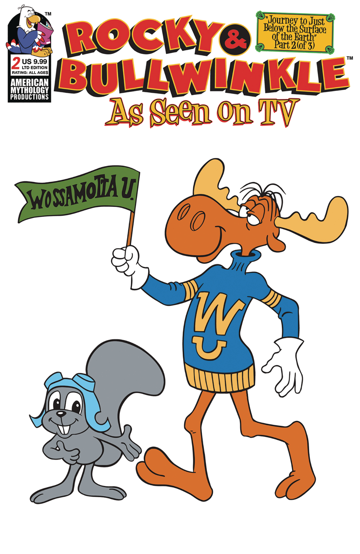 Rocky & Bullwinkle Seen On TV #2 Limited Edition Retro Animation Cover