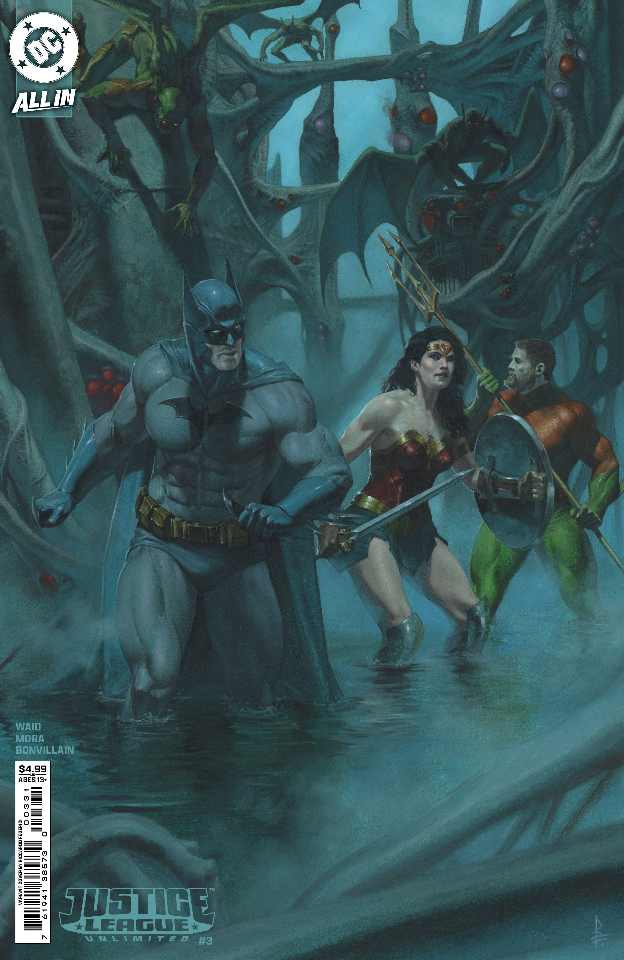 Justice League Unlimited #3 Cover D Riccardo Federici Card Stock Variant