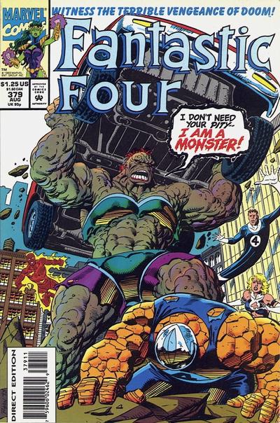 Fantastic Four #379 [Direct Edition]-Fine (5.5 – 7)