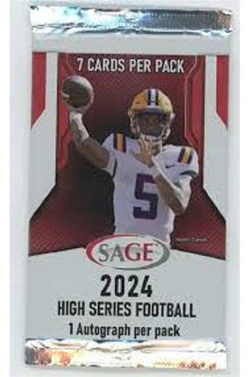 Nfl 2024 Sage High Series Football Trading Card Hobby Pack