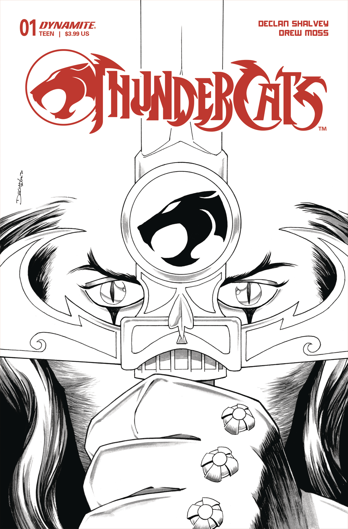 Thundercats #1 Cover Q 1 for 10 Incentive Shalvey Line Art