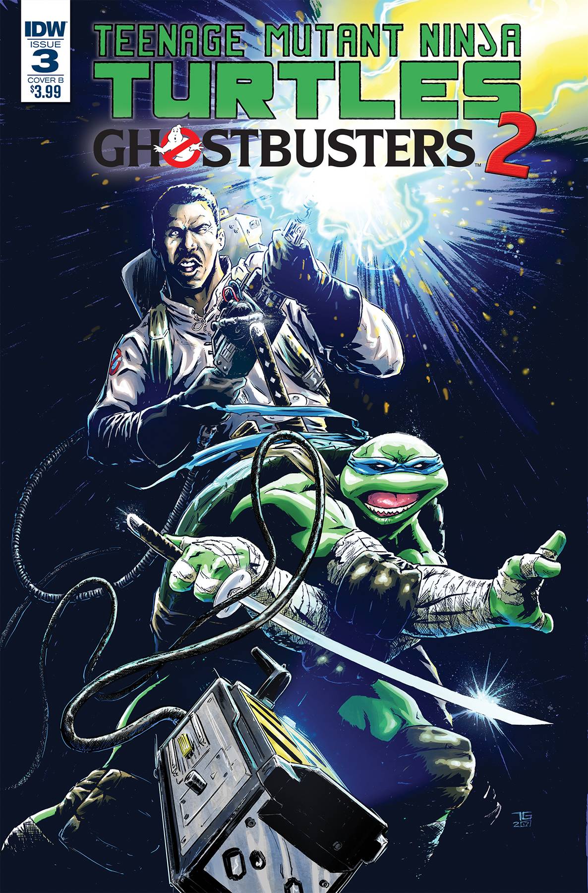 Teenage Mutant Ninja Turtles Ghostbusters II #3 Cover B Galusha
