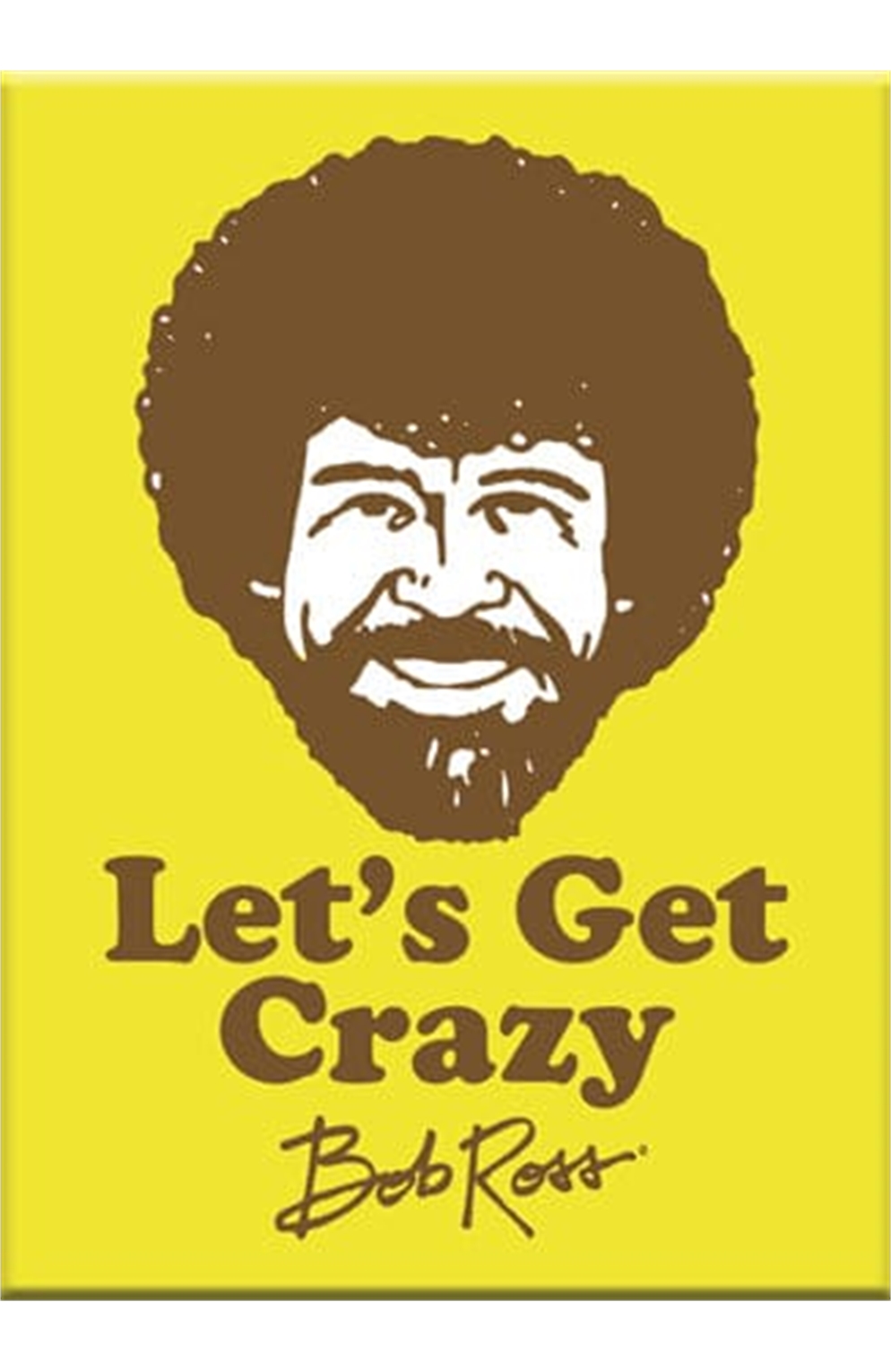 Bob Ross - Crazy Flat Magnet