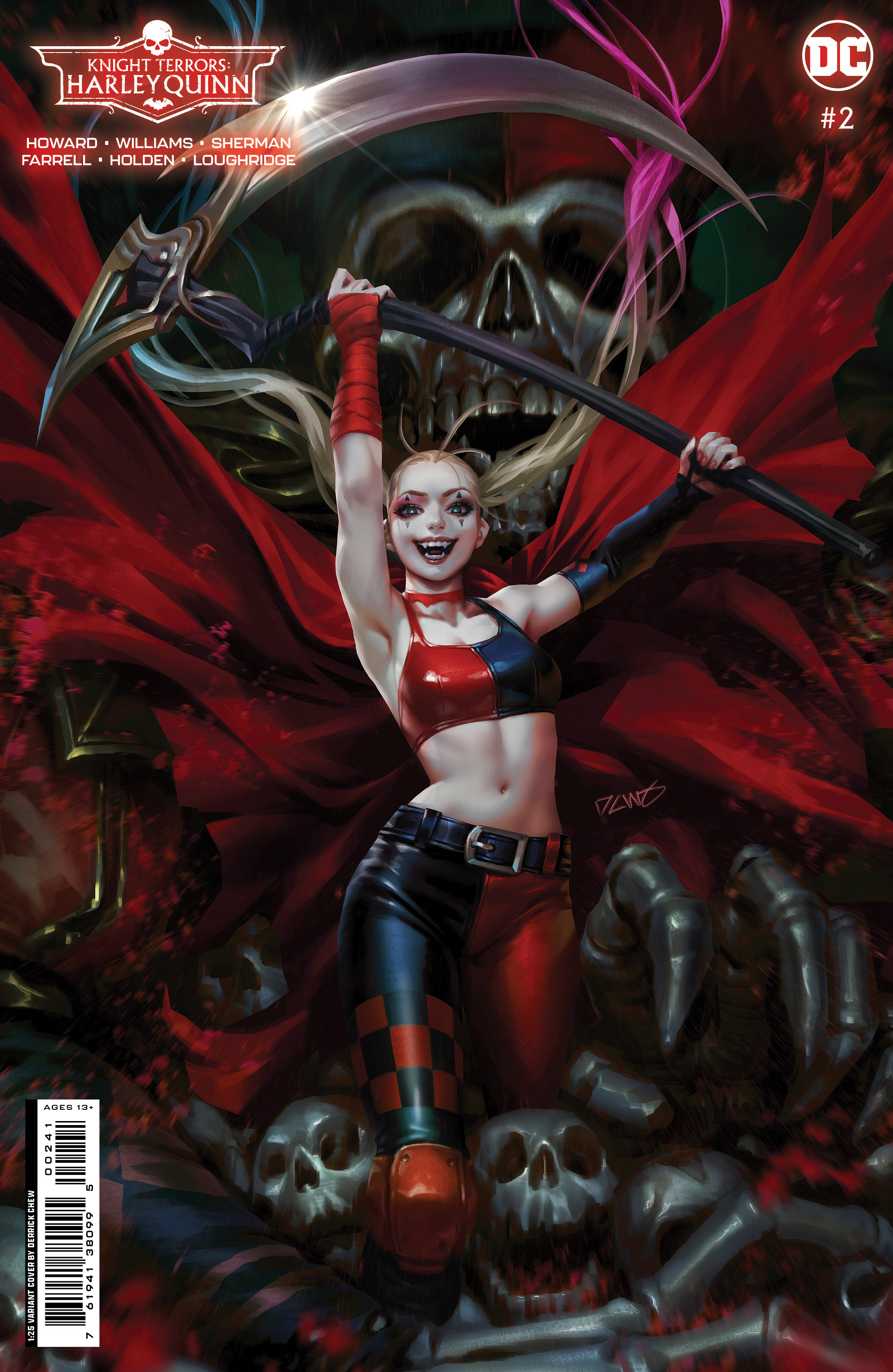Harley Quinn #31.2 Knight Terrors #2 Cover D 1 for 25 Incentive Derrick Chew Card Stock Variant (Of 2)