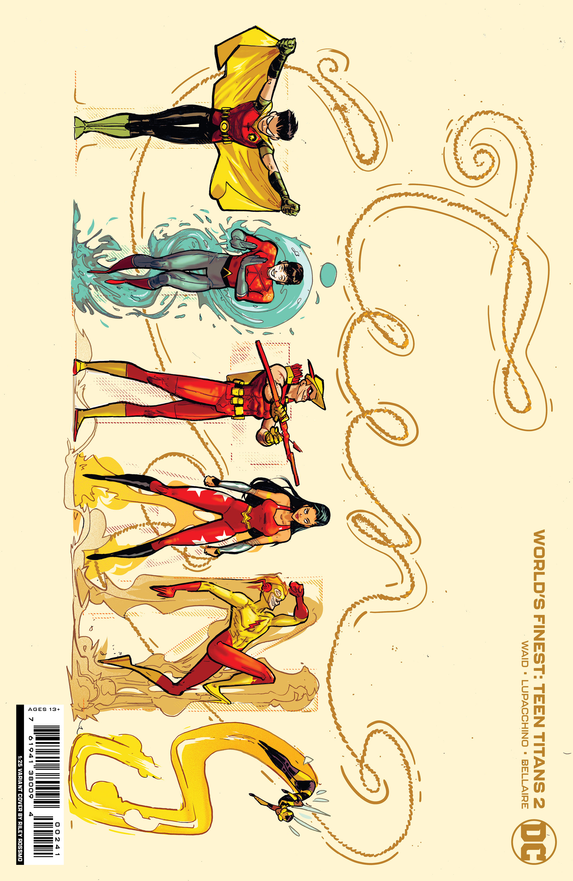 Worlds Finest Teen Titans #2 Cover E 1 for 25 Incentive Riley Rossmo Card Stock Variant (Of 6)
