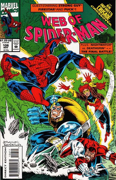 Web of Spider-Man #106 [Direct Edition](1985)-Near Mint (9.2 - 9.8)