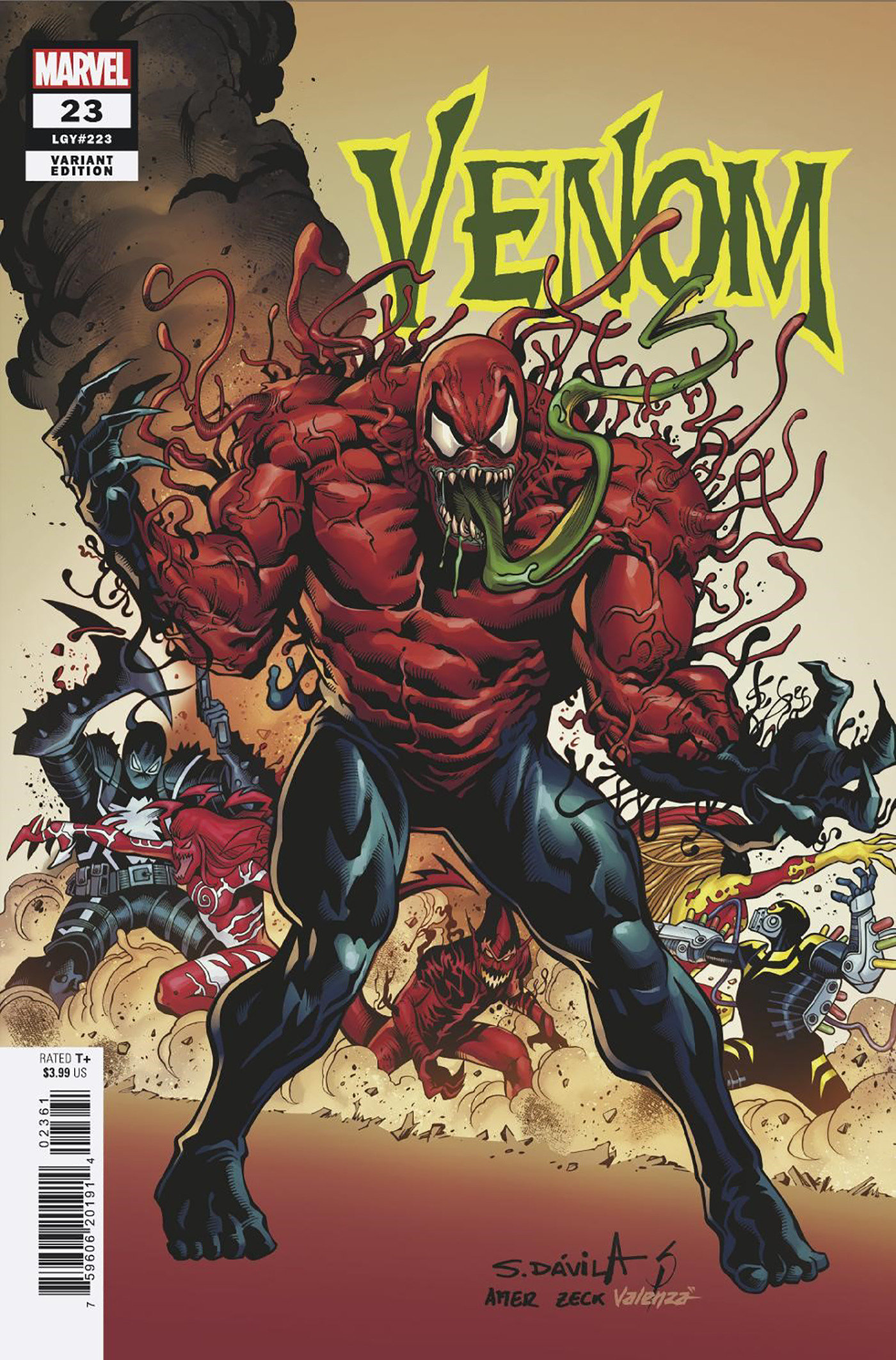 Venom #23 Sergio Davila Homage Variant