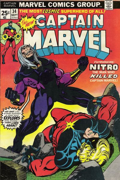 Captain Marvel #34 - Vf/Nm 9.0