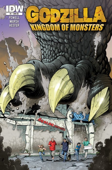 Godzilla Kingdom of Monsters #1 4 Color Fantasies Exclusive Cover