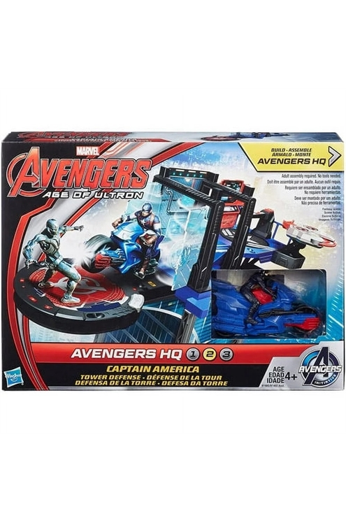 Marvel Avengers Age of Ultron Captain America Tower Defense Action Figure Set