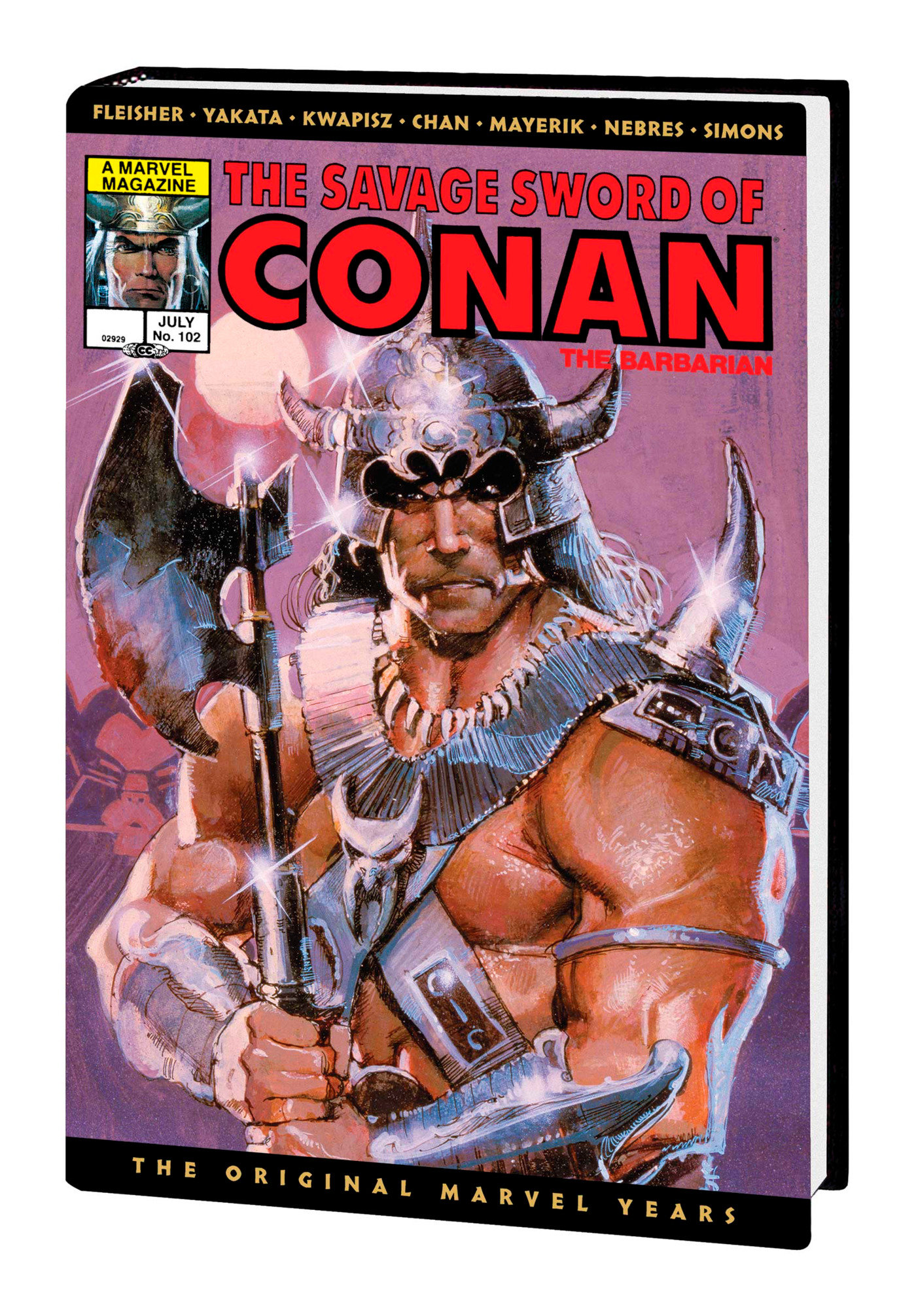 Savage Sword of Conan Hardcover Original Marvel Years Omnibus Volume 8 Sienkiewicz Dm Cover