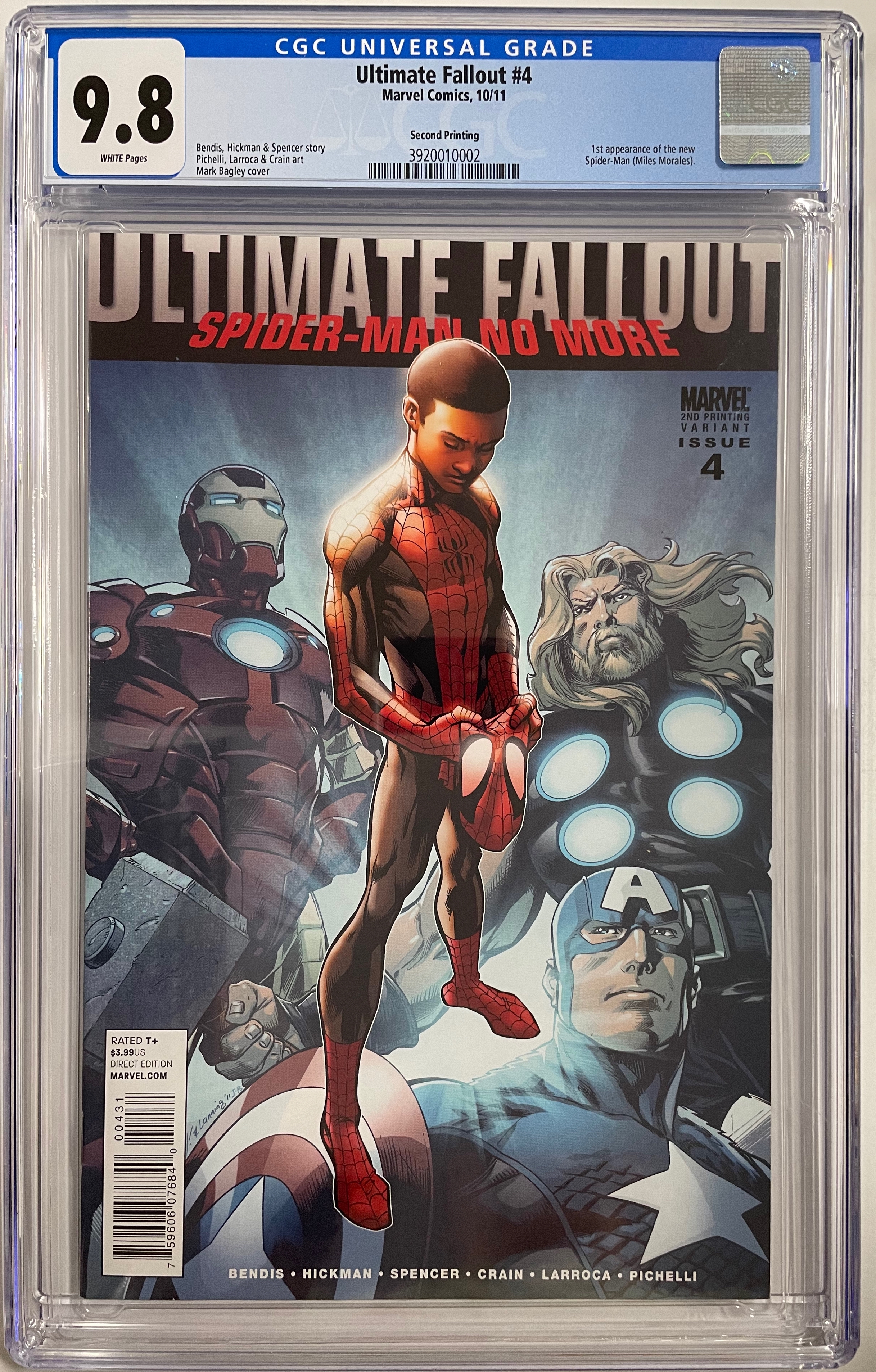 Ultimate Fallout #4 2nd Printing Cgc 9.8