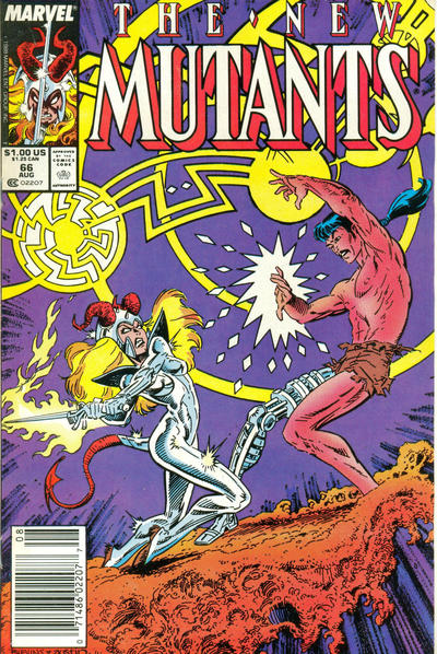 The New Mutants #66 [Newsstand] - Nm 9.4