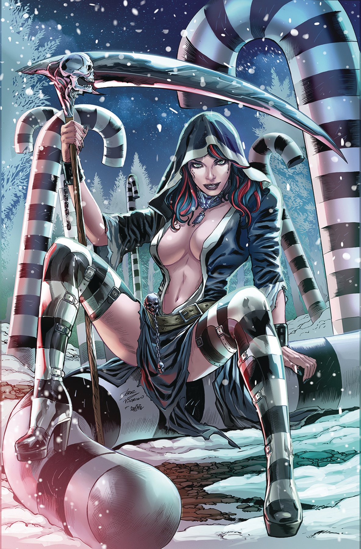 Grimm Fairy Tales 2023 Holiday Pinup Special Volume 2 Cover B Vitorino