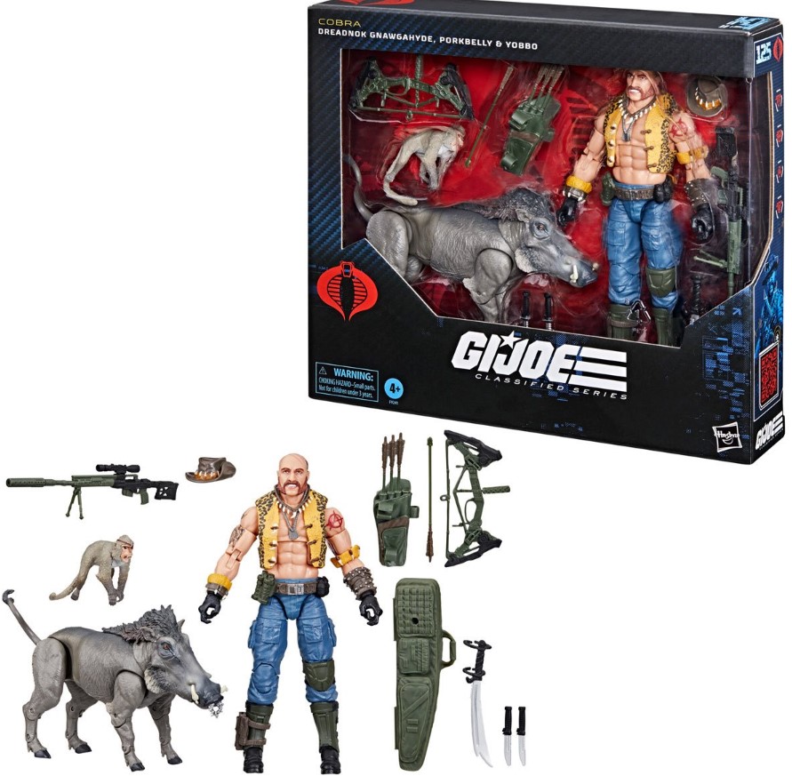 G.I. Joe Classified Series Dreadnok Gnawgahyde and pets Porkbelly & Yobbo 6-Inch Action Figure