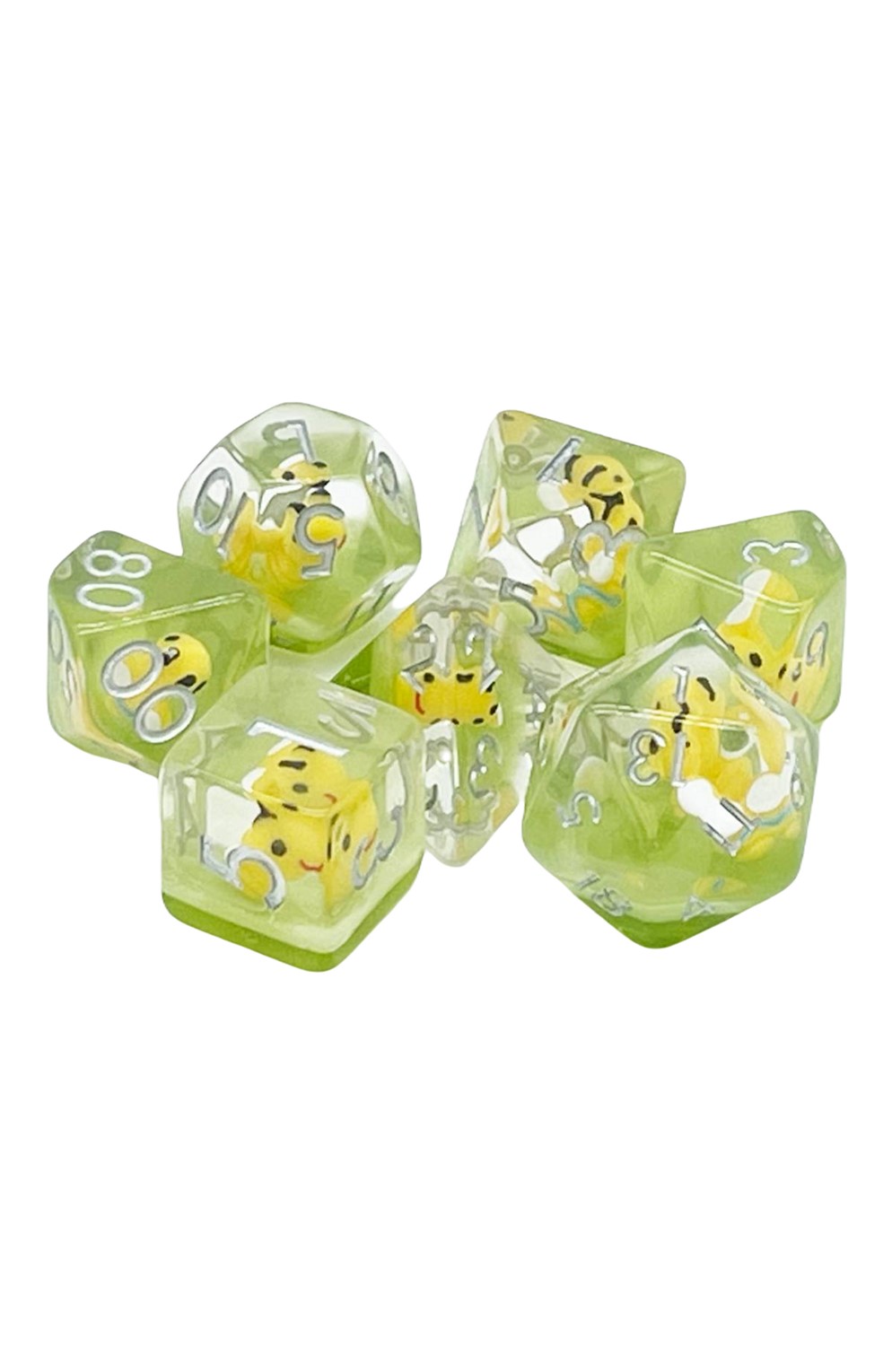 Old School 7 Piece Dnd Rpg Dice Set: Animal Kingdom - Baby Bumblebee