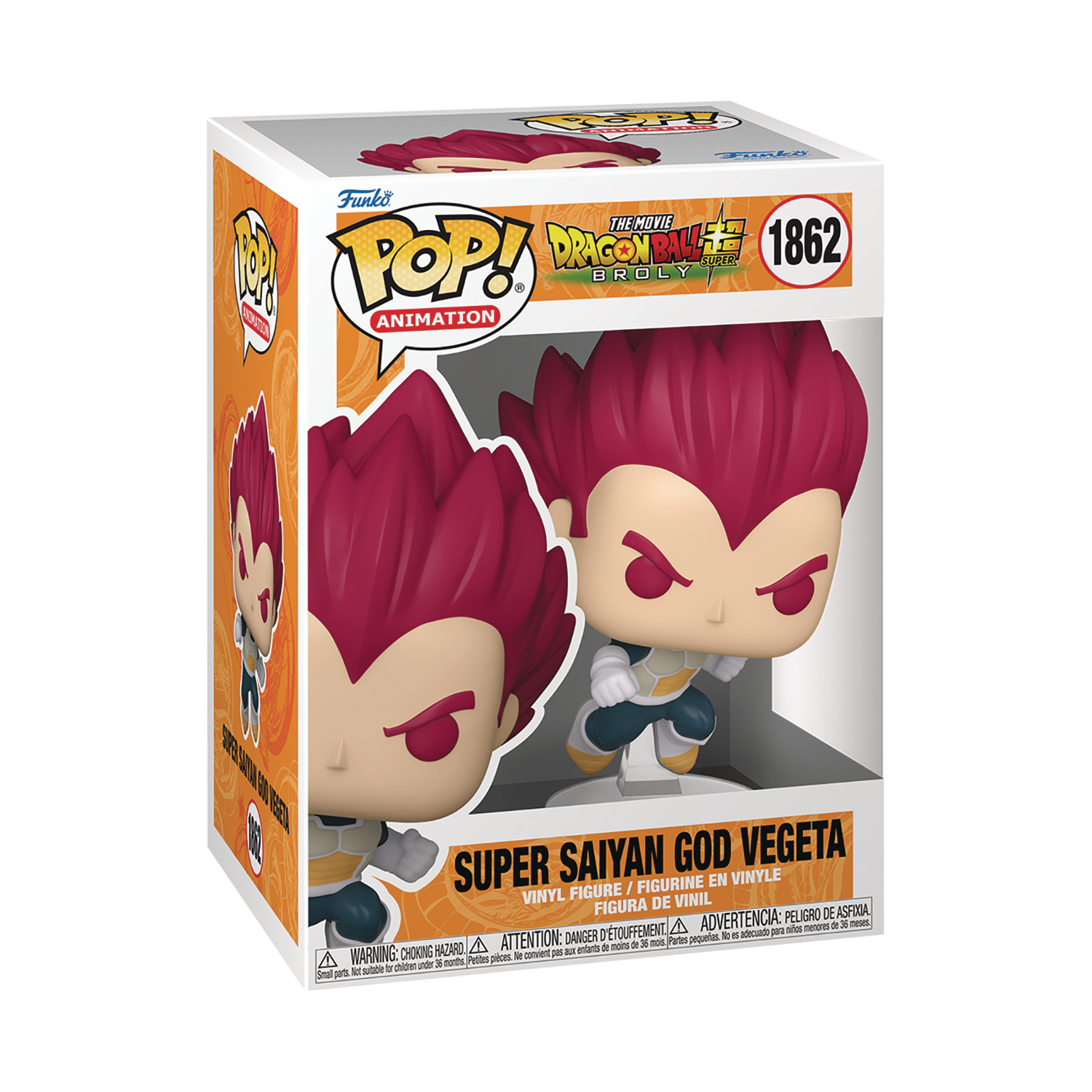 Dragon Ball Super: Broly Super Saiyan God Vegeta Funko Pop! Vinyl Figure #1862