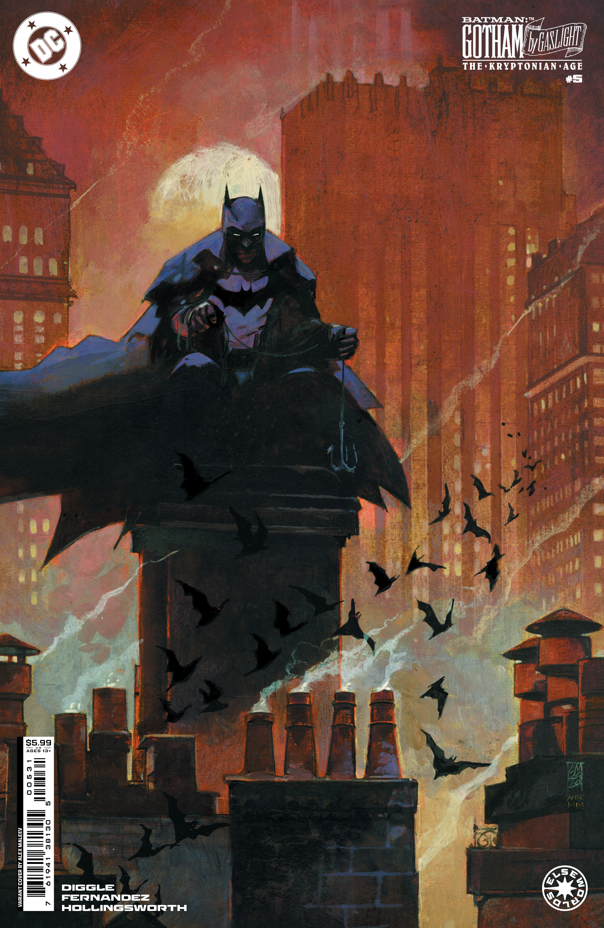 Batman Gotham by Gaslight: The Kryptonian Age #5 Cover C Alex Maleev Card Stock Variant (Of 6)