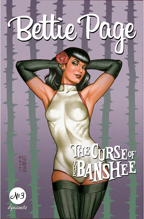 Bettie Page & Curse of the Banshee #3 Cover L 1 for 50 Incentive Linsner Black & White