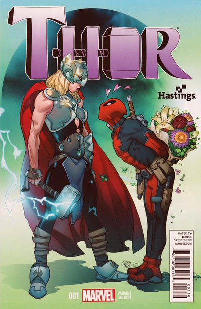 Thor #1 [Hastings Exclusive Deadpool Variant - Pasqual Ferry]