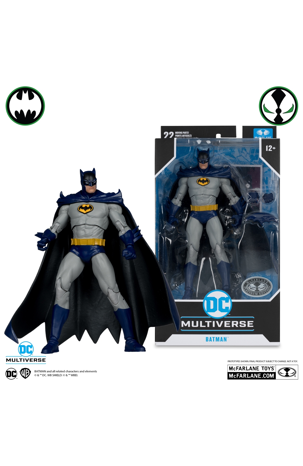 DC Multiverse Batman Wave 3 Spawn/Batman Platinum  Edition PLATINUM EDITIO7-Inch Scale Action Figure