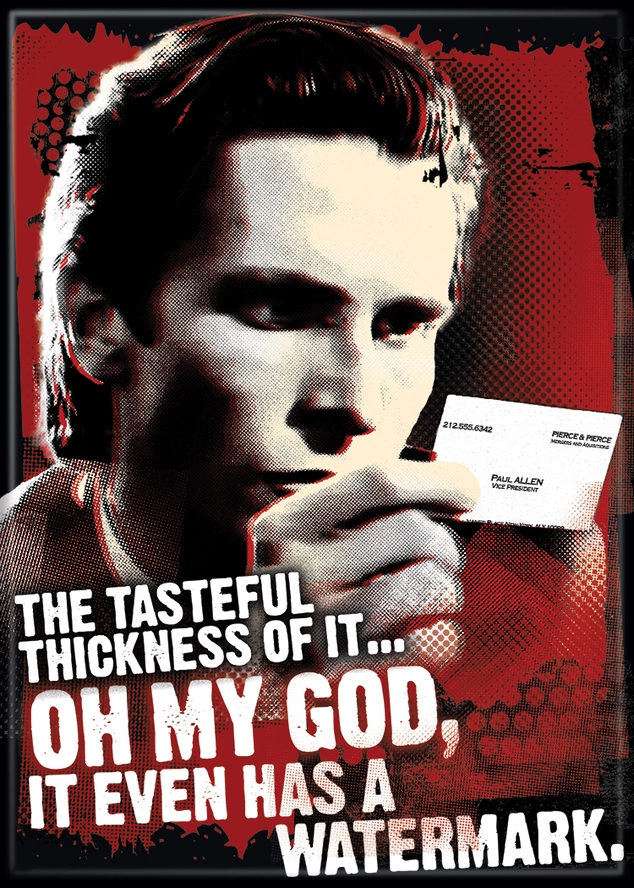 American Psycho Business Card Magnet