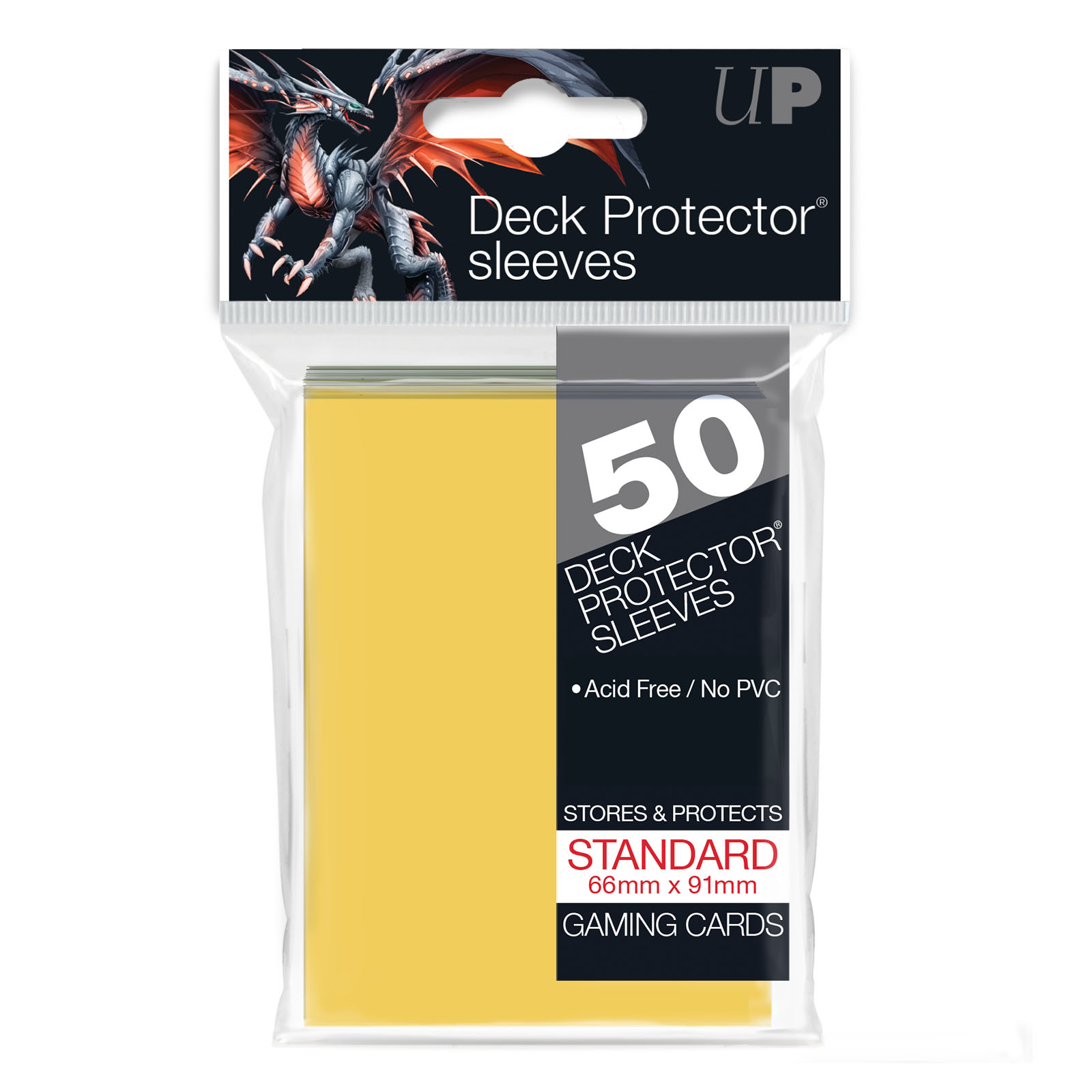 Ultra Pro Yellow Standard Deck Protectors Sleeves (50ct)