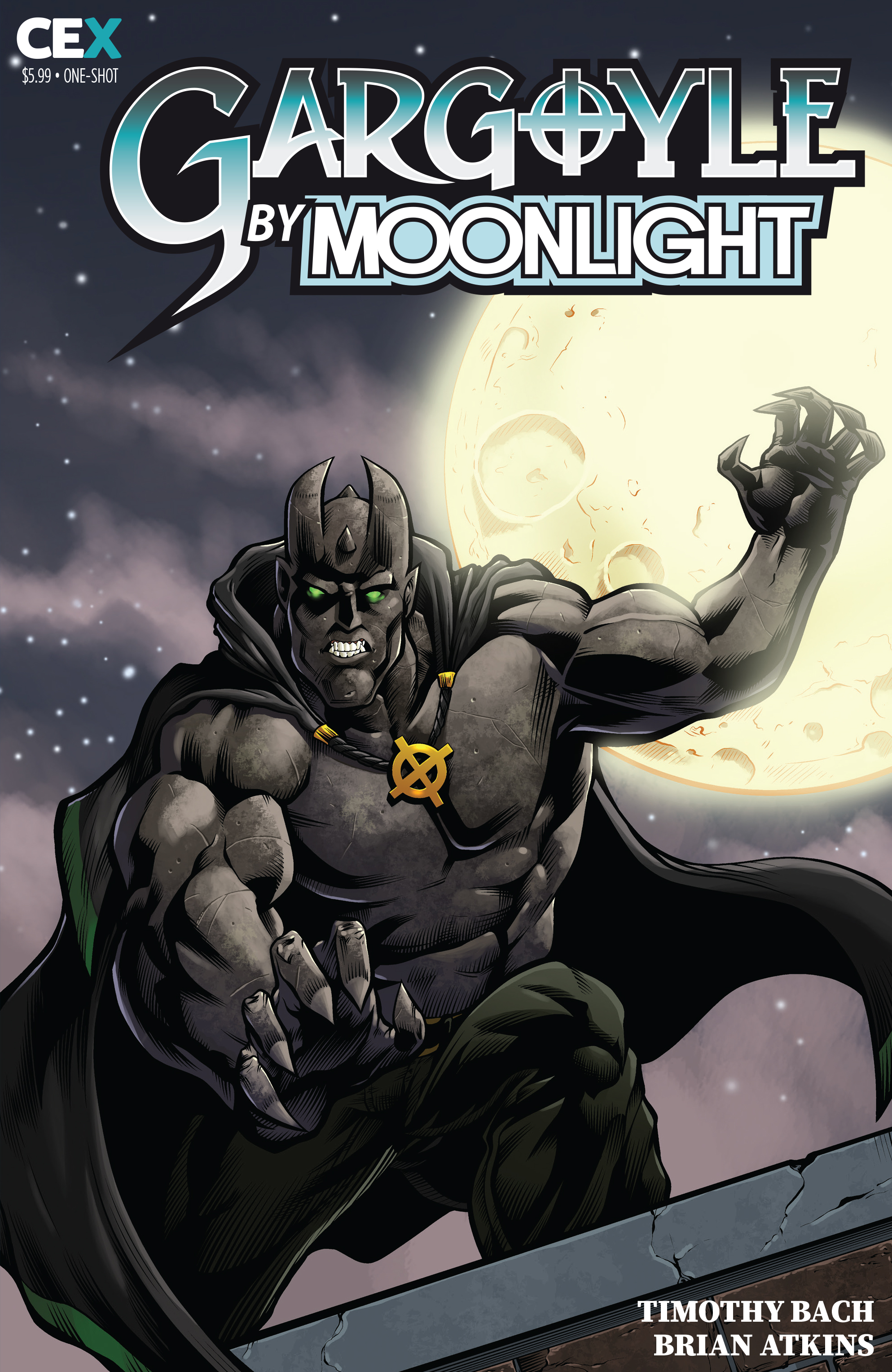Gargoyles by Moonlight One Shot Cover A Atkins