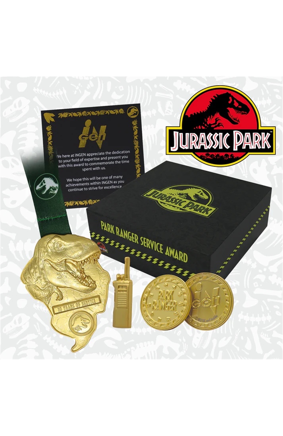 Jurassic Park 'Park Ranger Service Award'