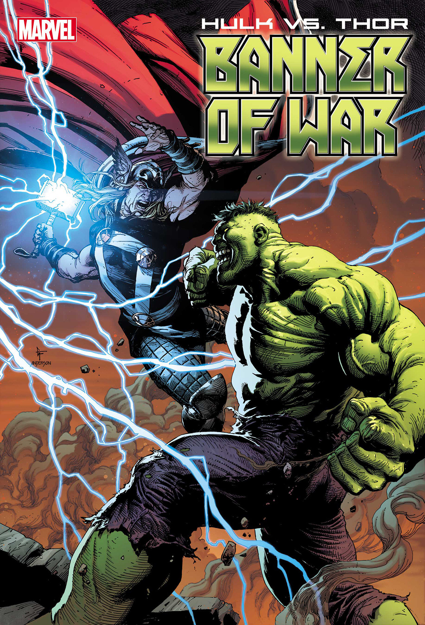 Thor Vs Hulk Banner of War Alpha #1 Poster