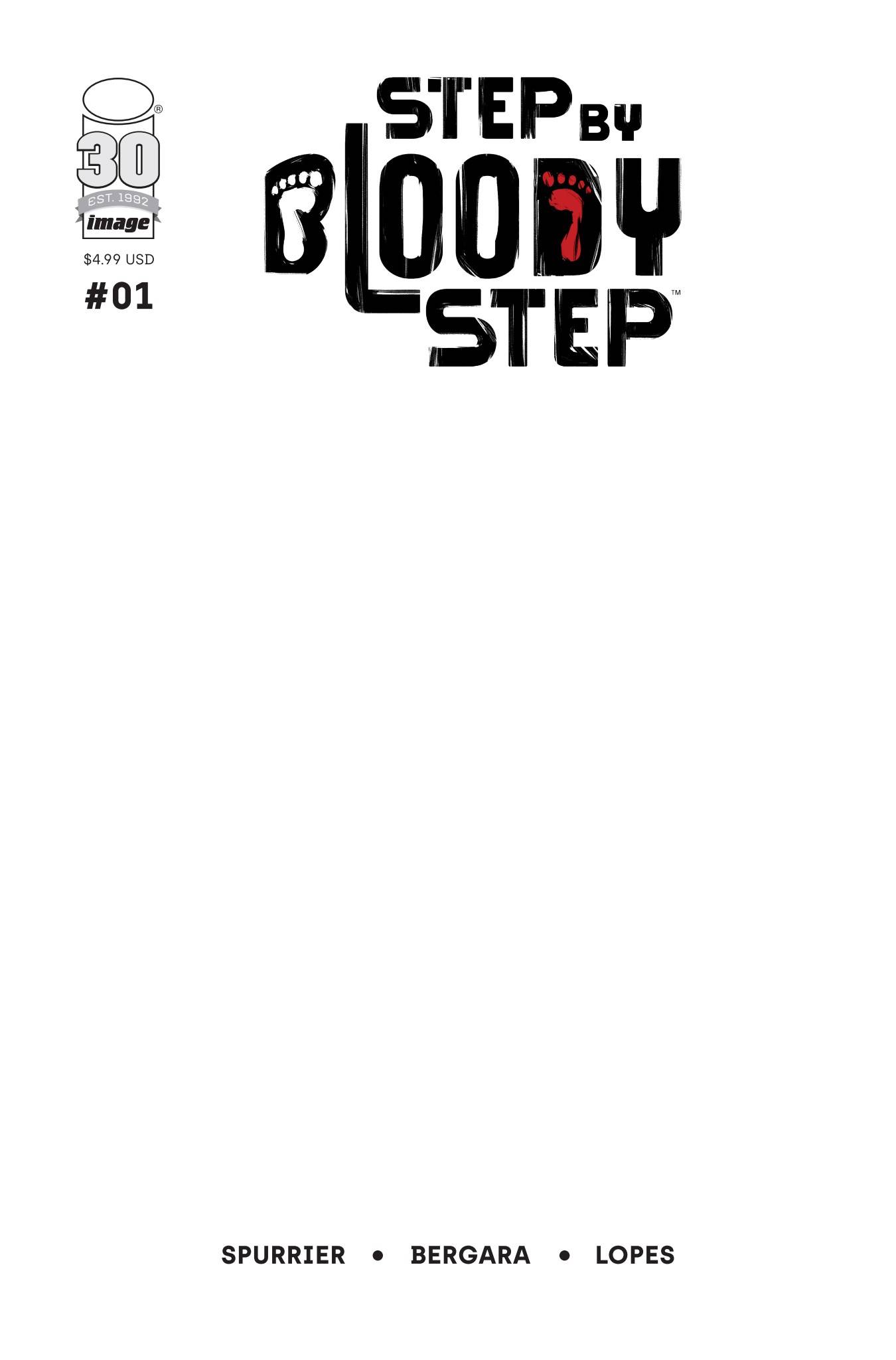 Step by Bloody Step #1 Cover C Blank Cover (Of 4)