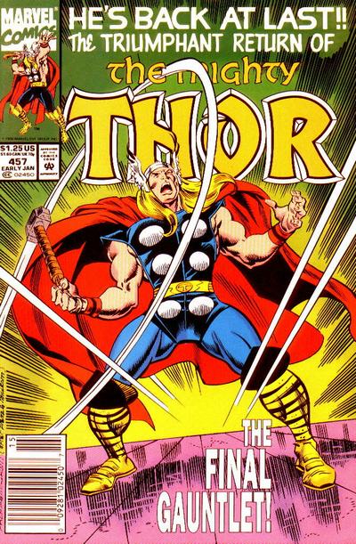Thor #457 [Newsstand]-Fine (5.5 – 7)