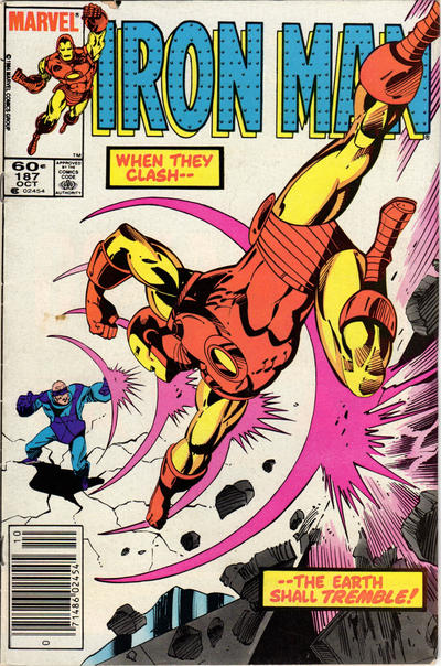 Iron Man #187 [Newsstand] - Vf 8.0