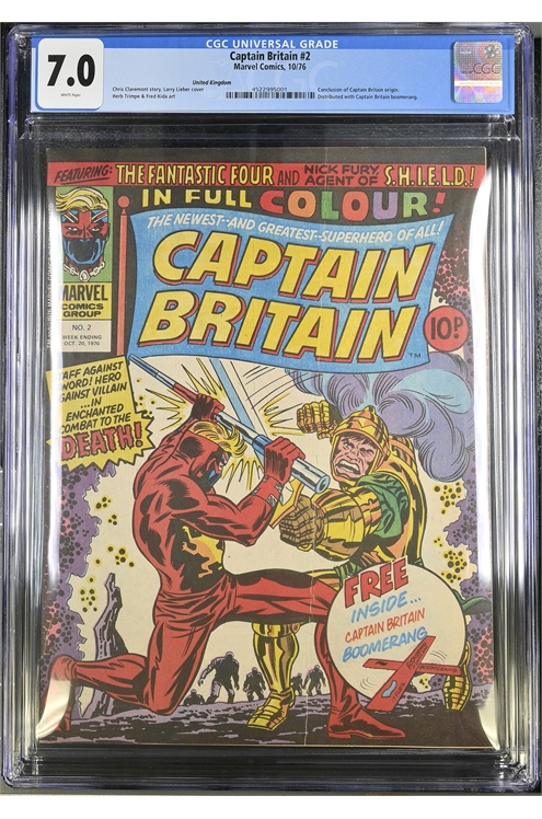 Captain Britain #2 Cgc 7.0