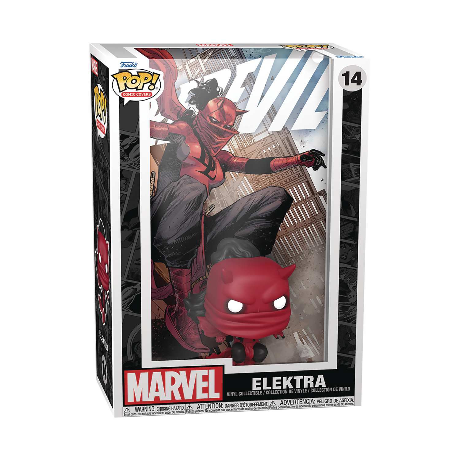 Pop Comic Cover Daredevil Elektra Vinyl Figure